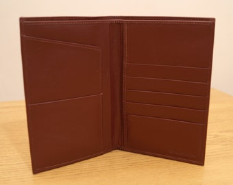 Braune Vintage hochwertige Geldbörse aus echtem Leder