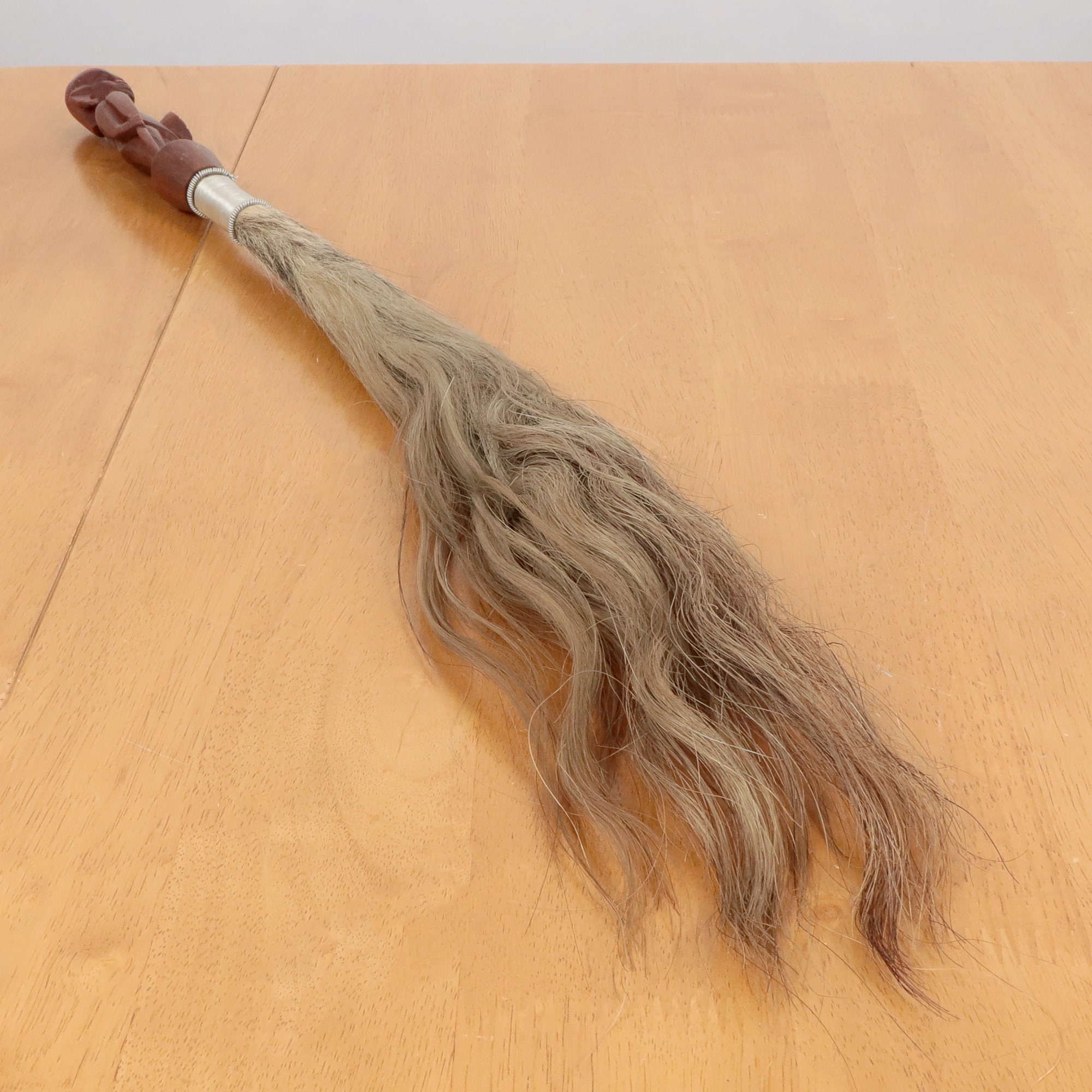 Horse Hair Duster / Vintage Handcarved African Fly Swatter Etsy