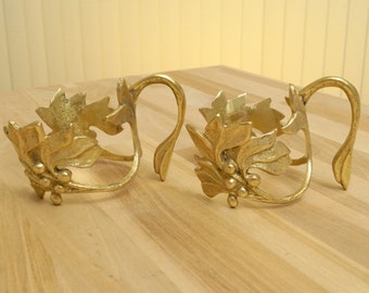 Tea Cup Holders / Glass holders || Vintage Solid Brass