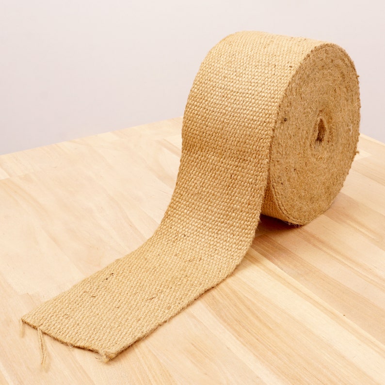 Burlap bing Upholstery Ribbon Fabric Vintage Light Etsy