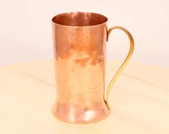Mug / Cup || can be used as a pencil / pen stand, home decor, vase etc. || Vintage Copper and Brass