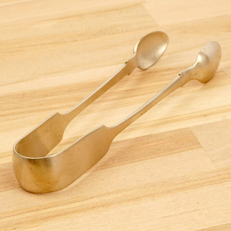 Sugar Cube Tongs / Spoon Arcadian Silver W Great Vintage Etsy