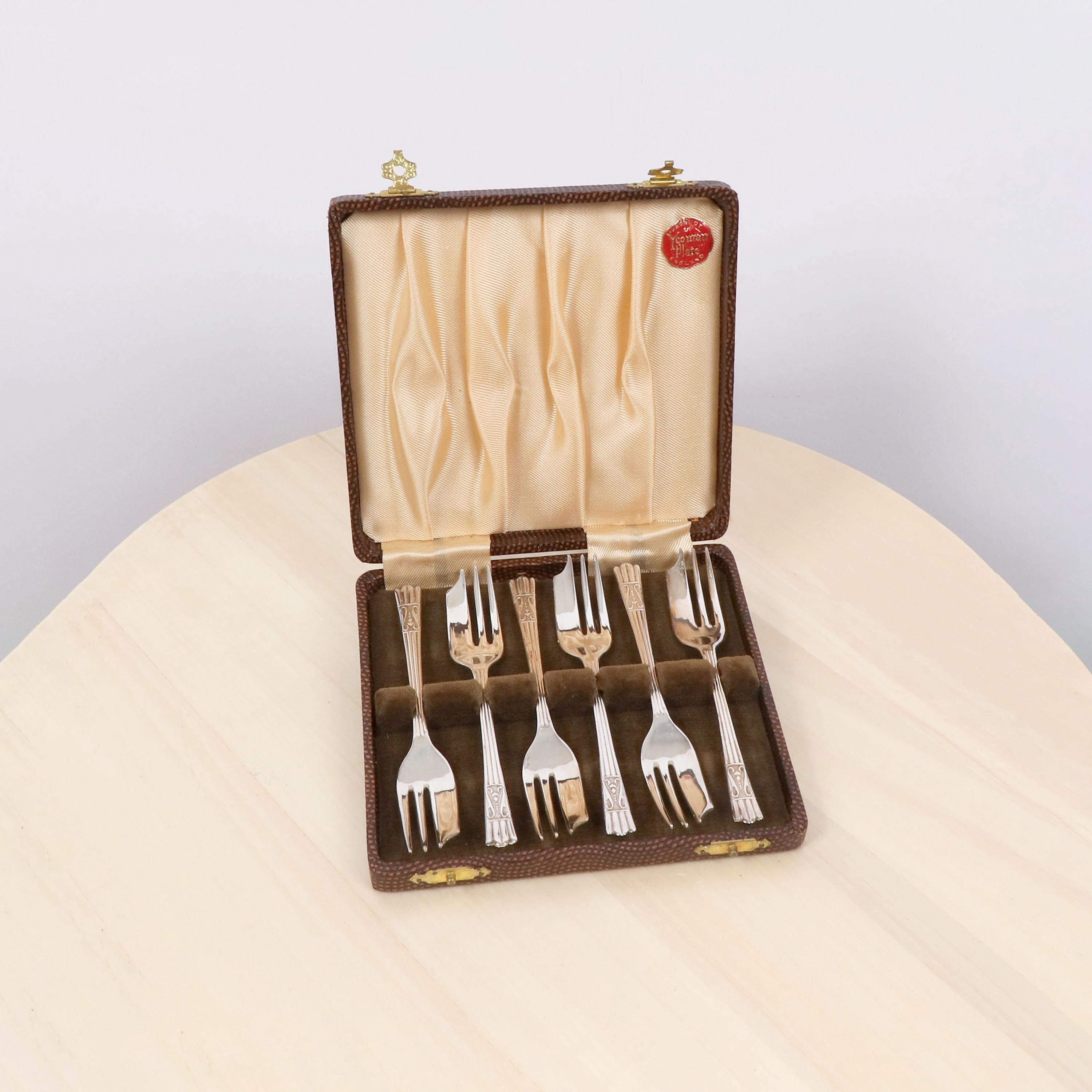 YE OMAN PLATE Epns イギリスアンティーク フォークセット Yeoman Plate Epns - Etsy