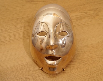 Carnaval massief messing masker || decoratief || Simpel ontwerp