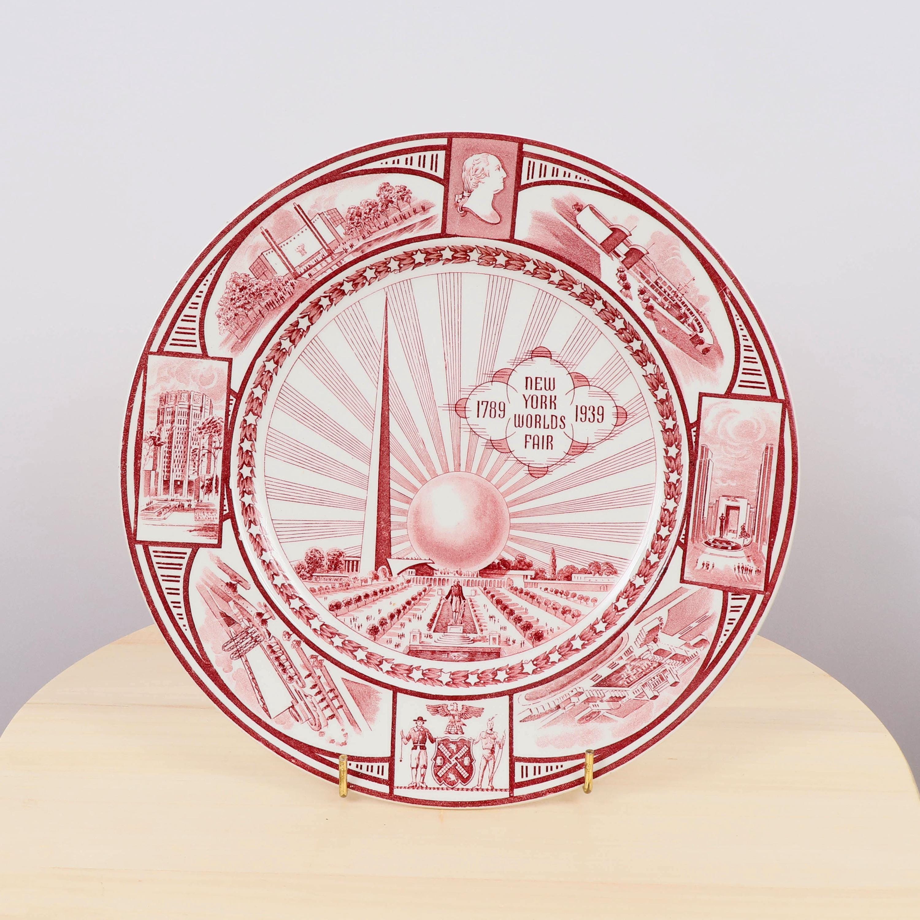 Vintage New York Souvenir Porcelain Plates - Etsy