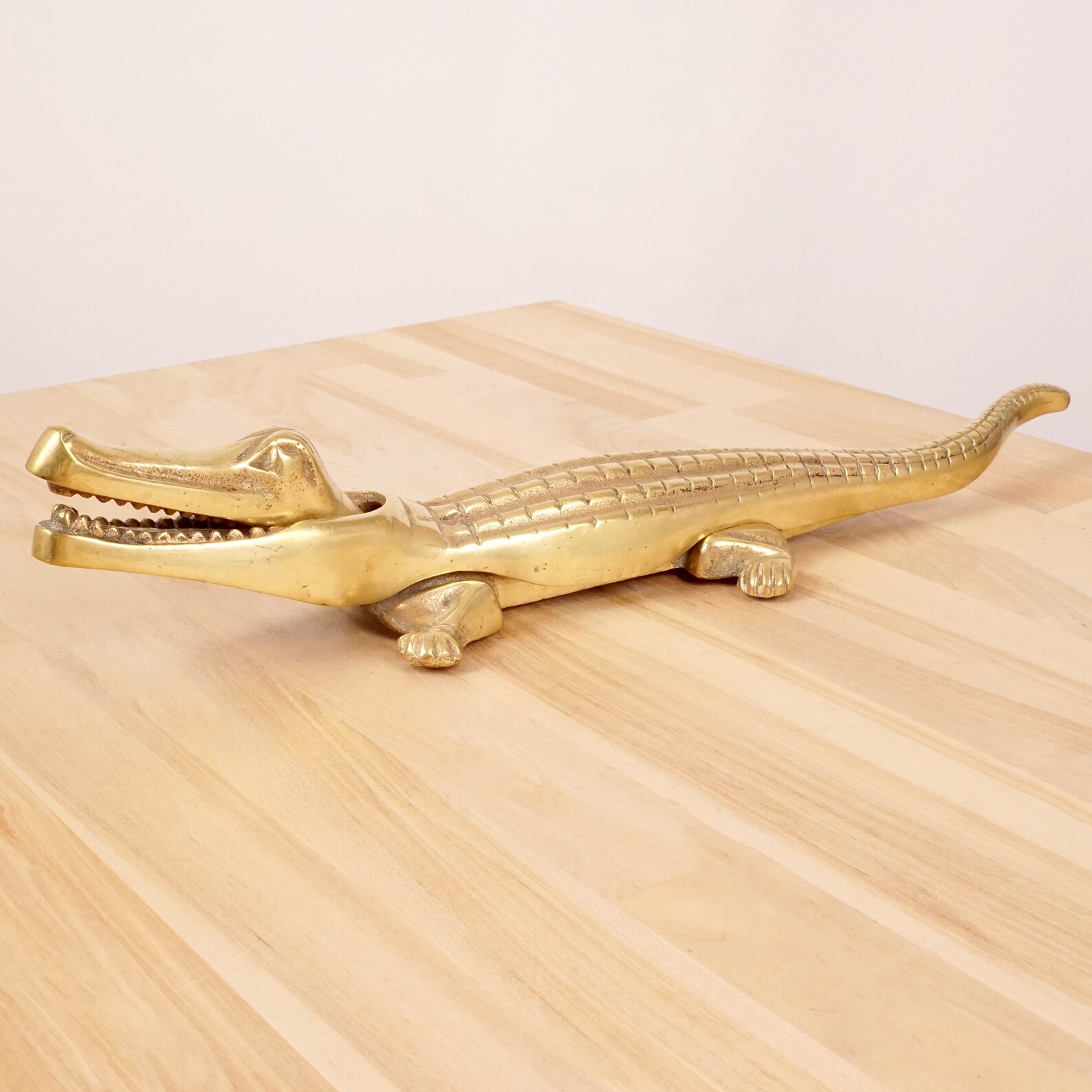 Crocodile / Alligator Nutcracker Vintage Solid Brass Etsy UK