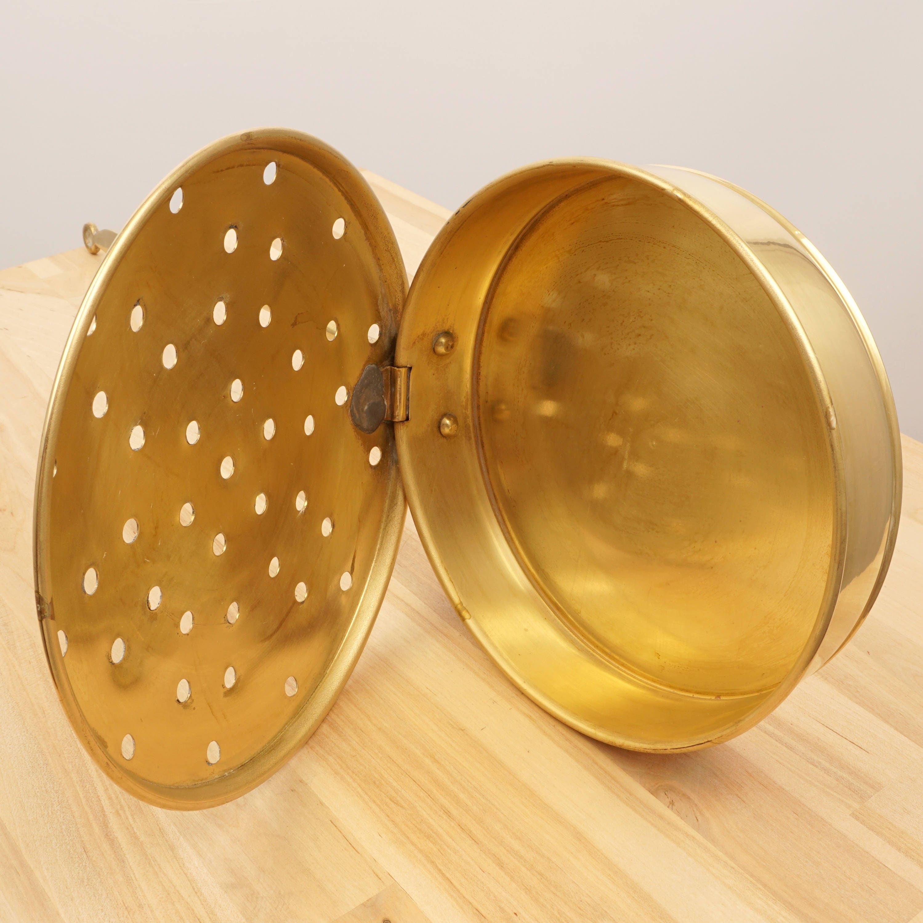 Bed Warmer Warming Pan Vintage Solid Brass accessory Etsy