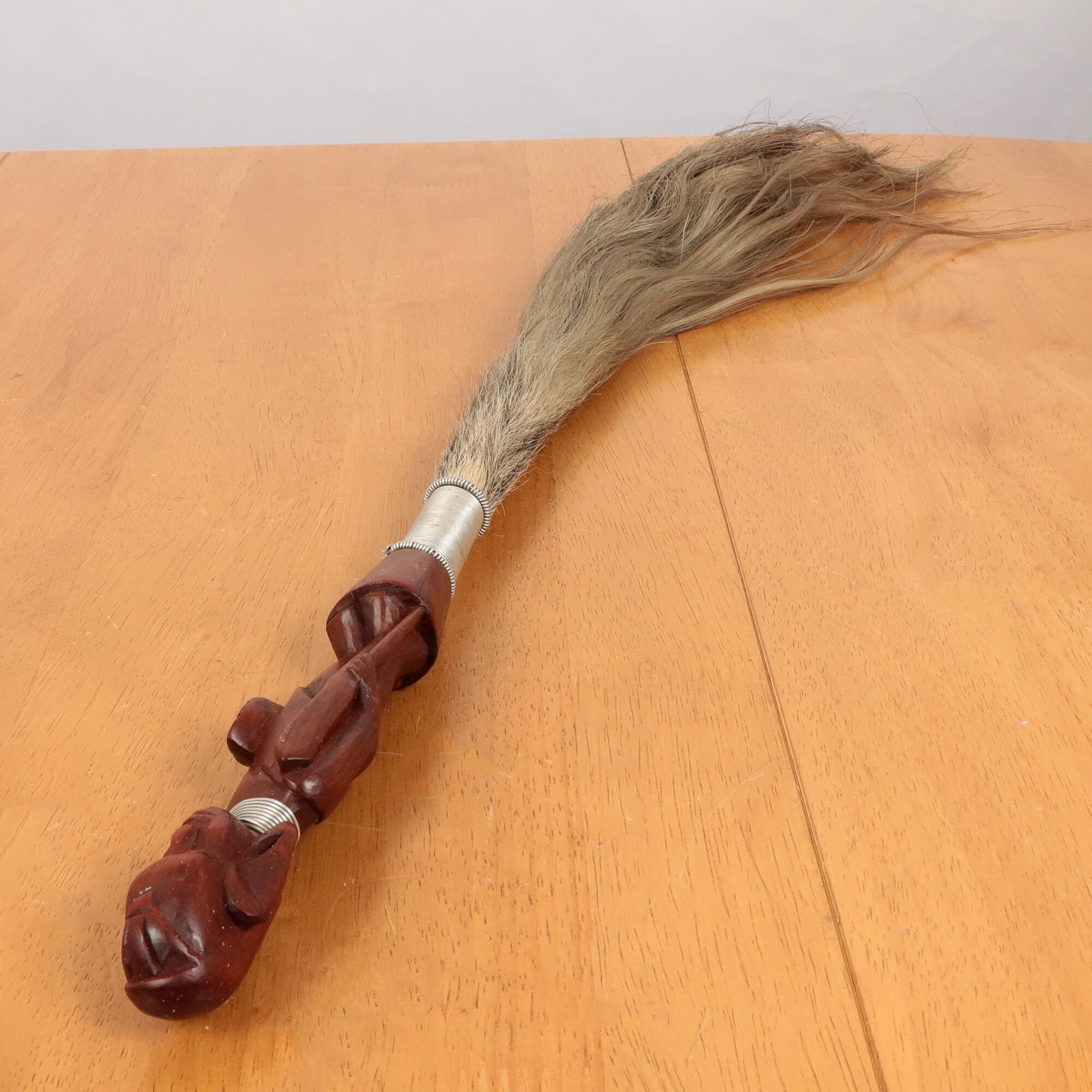 Horse Hair Duster / Vintage Handcarved African Fly Swatter Etsy