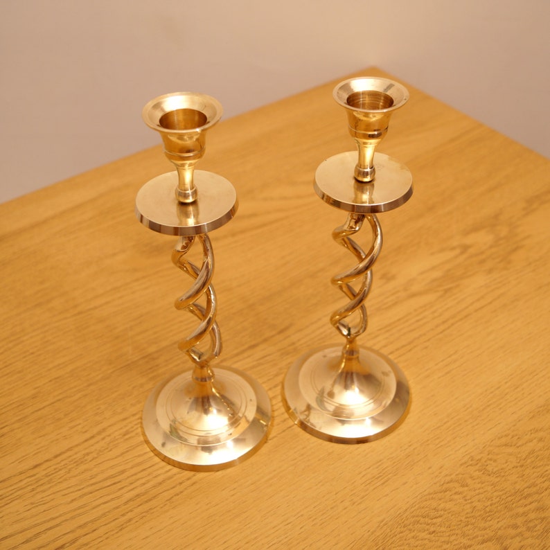 Vintage Candle Holders / Candle Sticks Set of two perfect Etsy