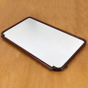 Antique wall mirror || 71 x 40 cm Mirror || rectangle design || Vintage wood || Wall hanging || Wooden frame