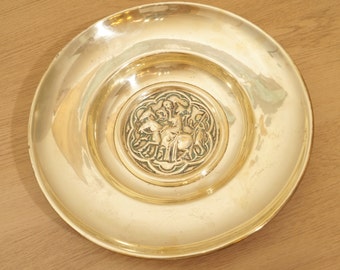 Brass Bowl / Vintage Dish / Plate / Wall Hanging