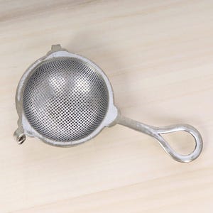 Tea Strainer || Vintage silver plated