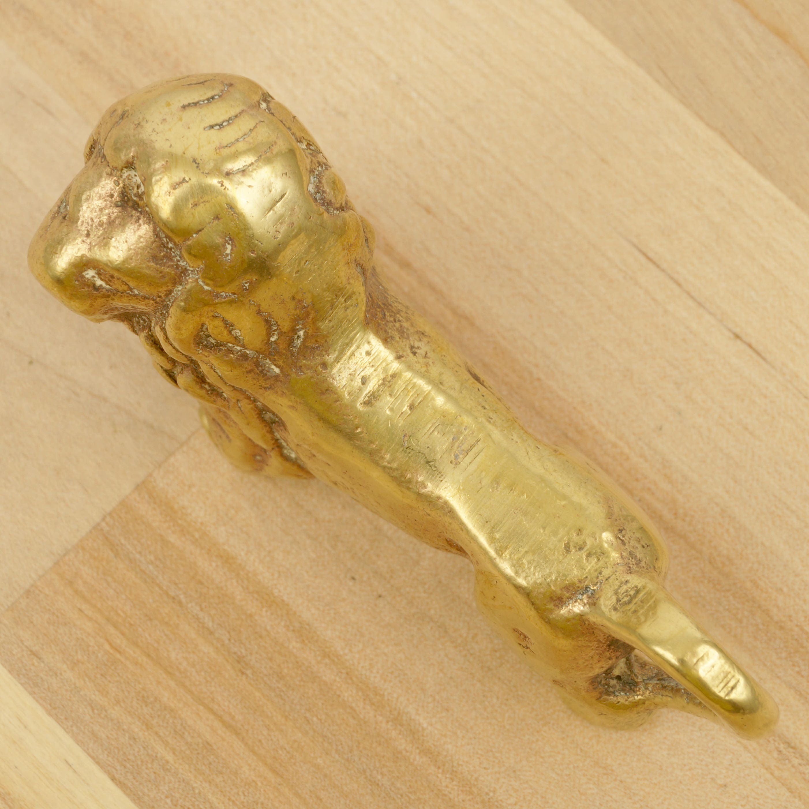 Lion Sculpture / Statue || Vintage Solid Brass || Metal Alloy Figurine ...
