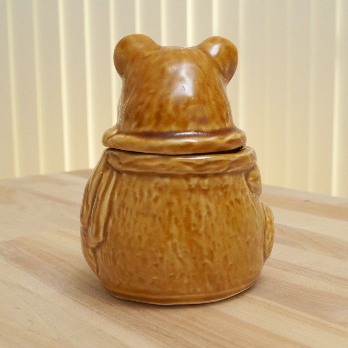 Ceramic Honey Pot / Jar / Canister Brown Bear Etsy UK
