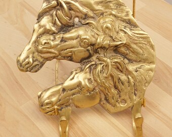 Ancien crochet de cheminée à tête de cheval – début XXe