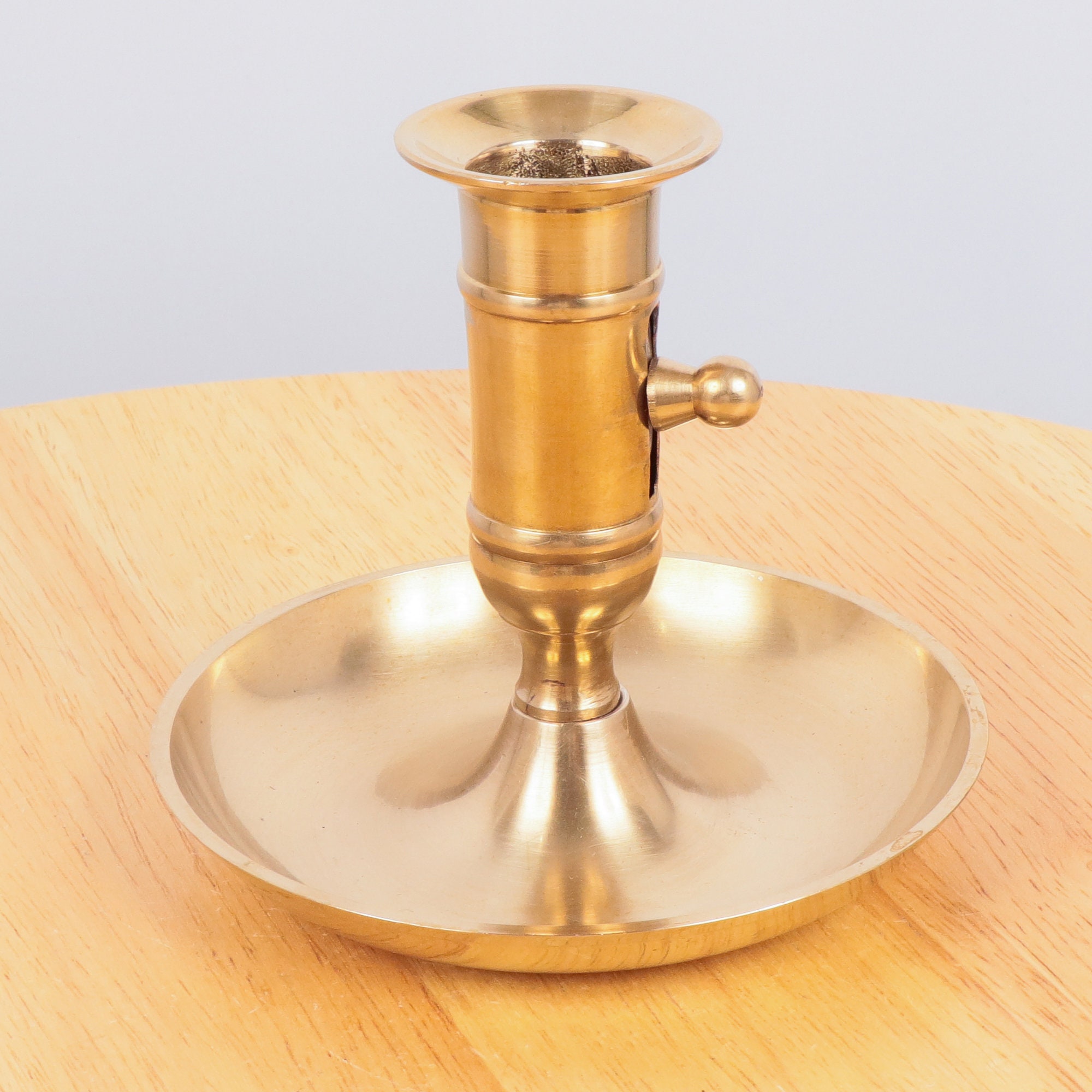 Pushup Candle Holder Vintage Solid Brass Candle Stick Etsy Australia