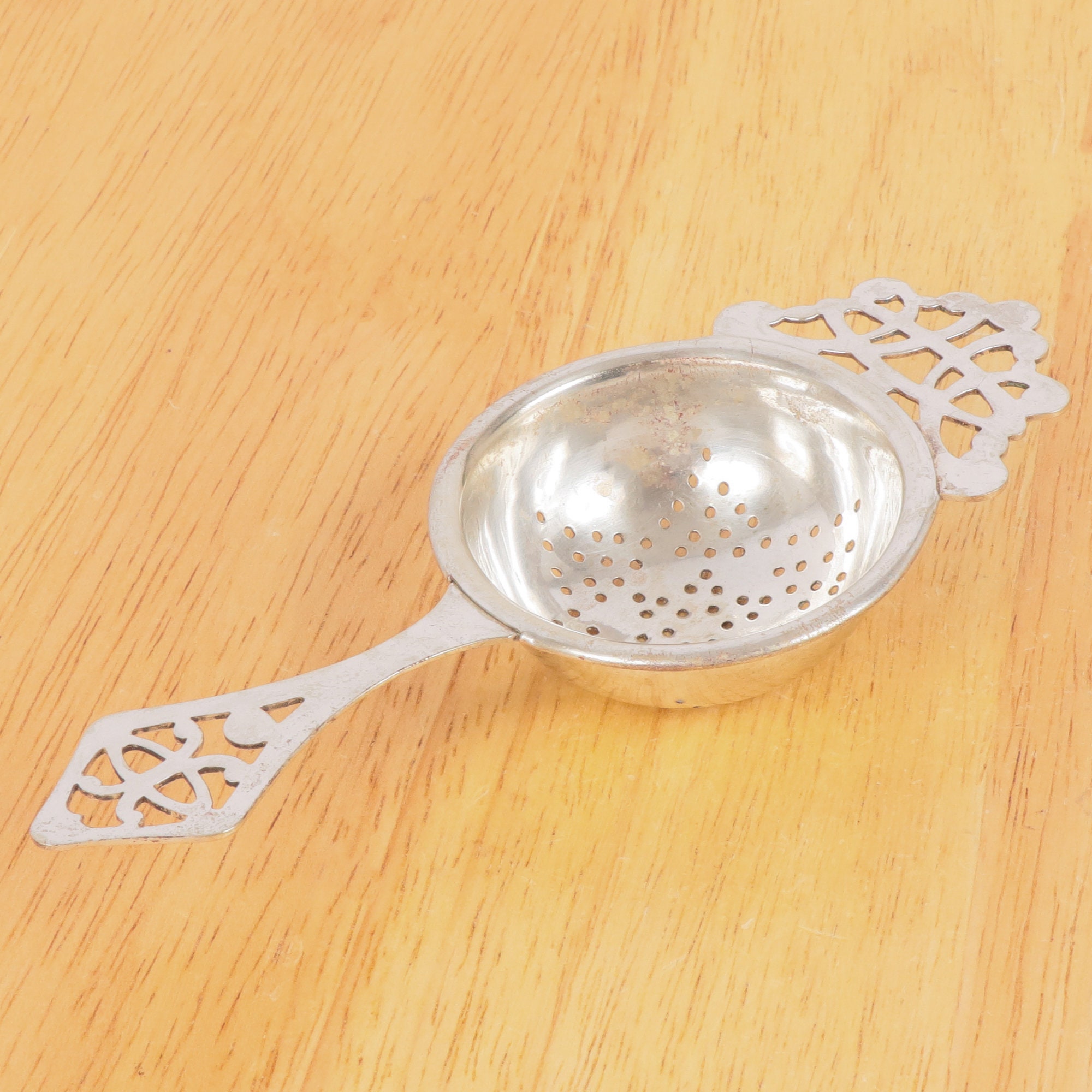 Tea Strainer Vintage silver plated E.P.N.S. Made in Etsy