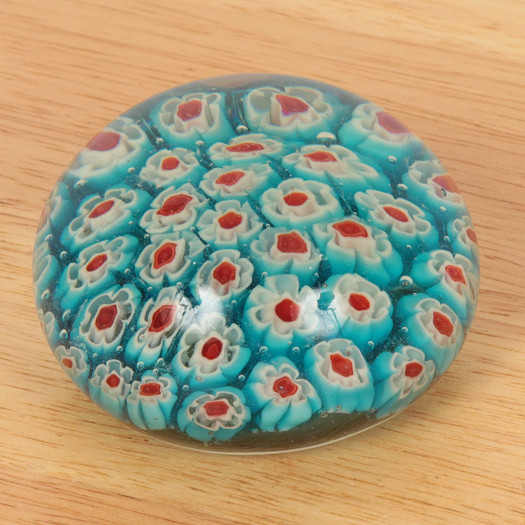 美品】ムラーノガラス ペーパーウエイト 金彩 花柄 2025年最新】ムラノ