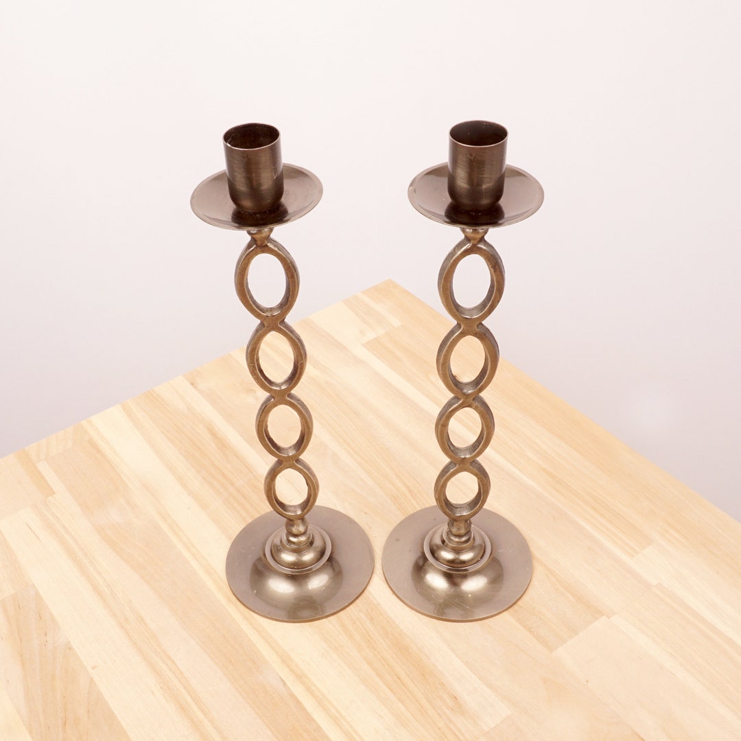 アンティーク金属製キャンドルホルダー2個セット ブラック メタル製 アンティーク 壁掛けキャンドルホルダー 2個