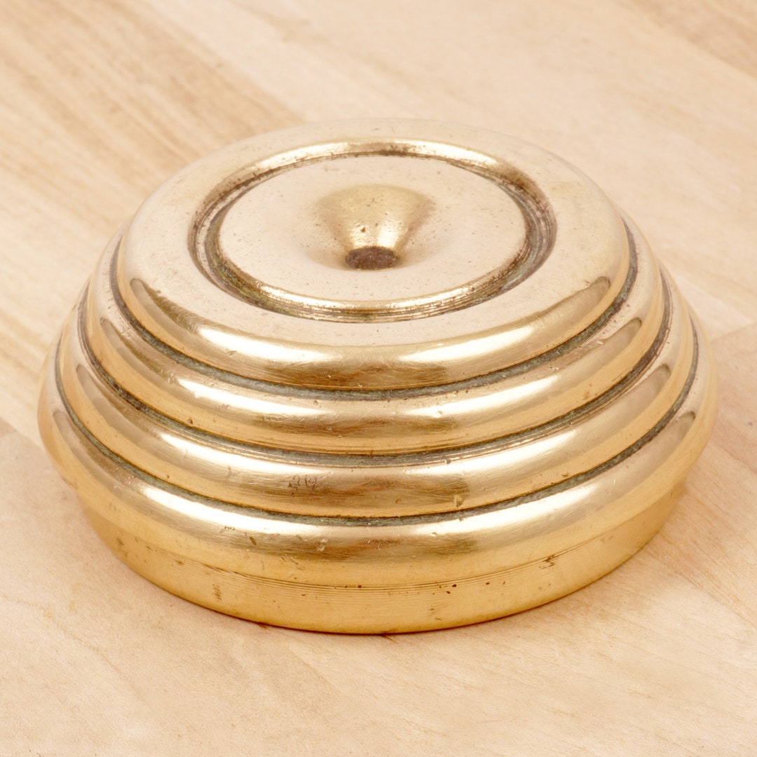 Very Heavy Paperweight Vintage Office Tool Solid Brass Etsy