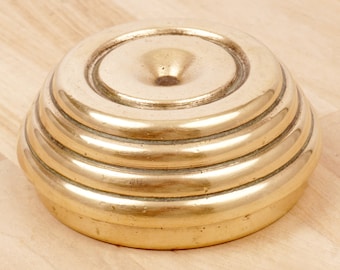 Very Heavy Paperweight || Vintage office tool || Solid Brass