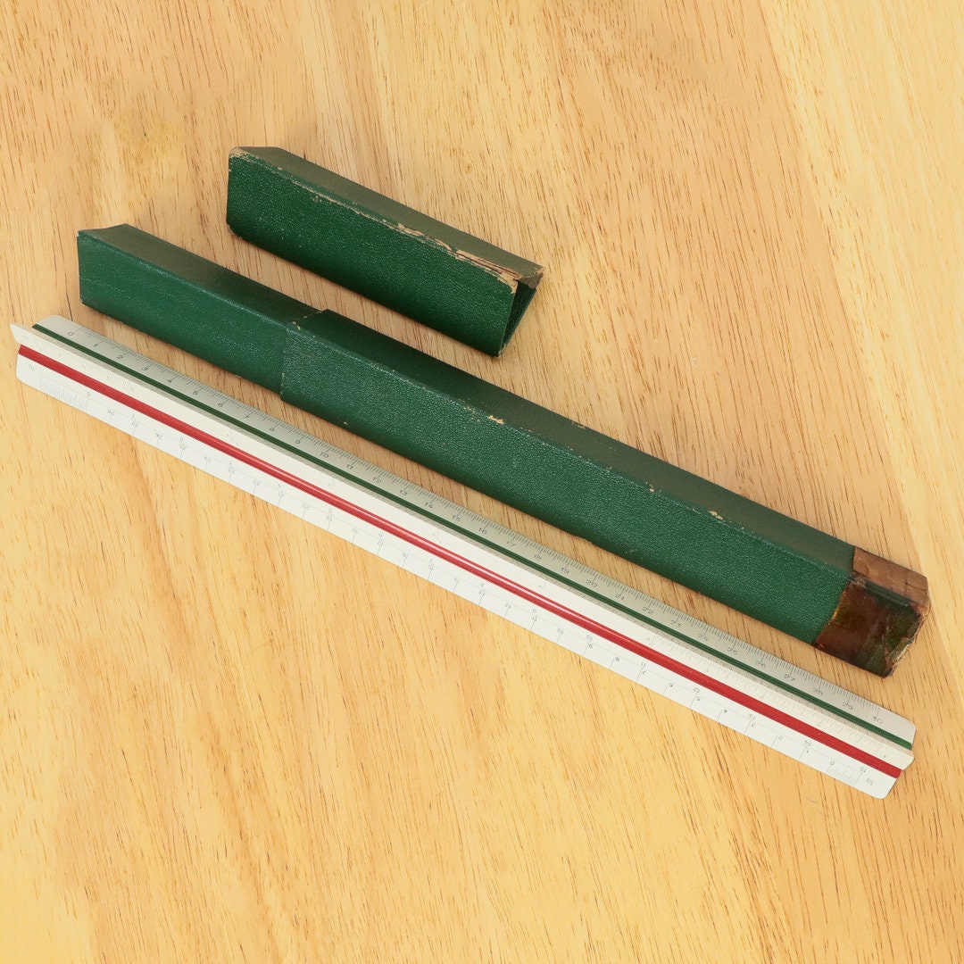 Vintage A.w.faber Castell 3 Sided 873d / Engineering Ruler in Original ...