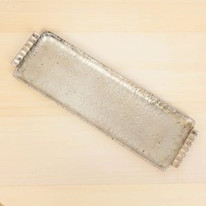 Rectangle tray / plate  || Vintage Solid Brass || Handmade || Made in Israel