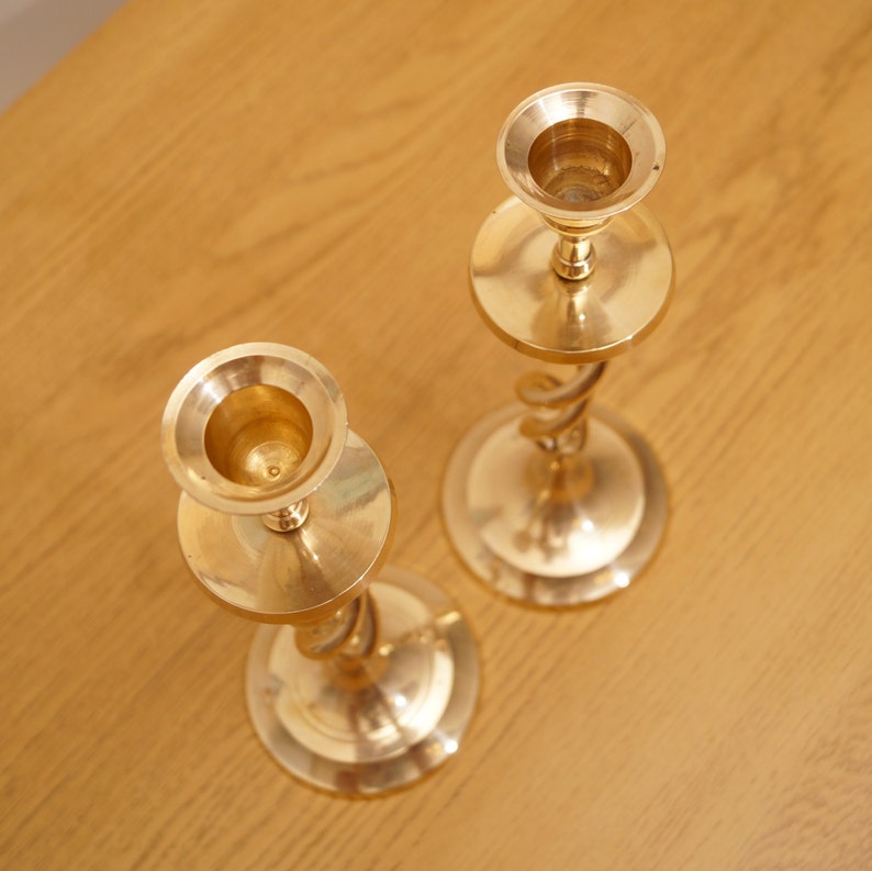 Vintage Candle Holders / Candle Sticks Set of two perfect Etsy