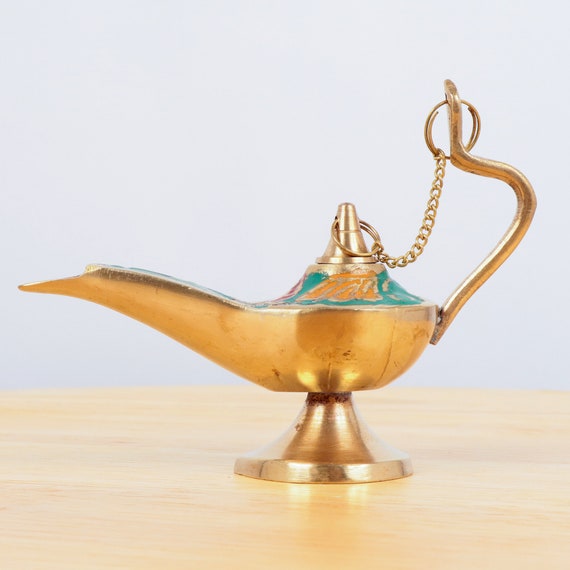 Brass Aladdin Lamp for lighting your way to wish fulfillment