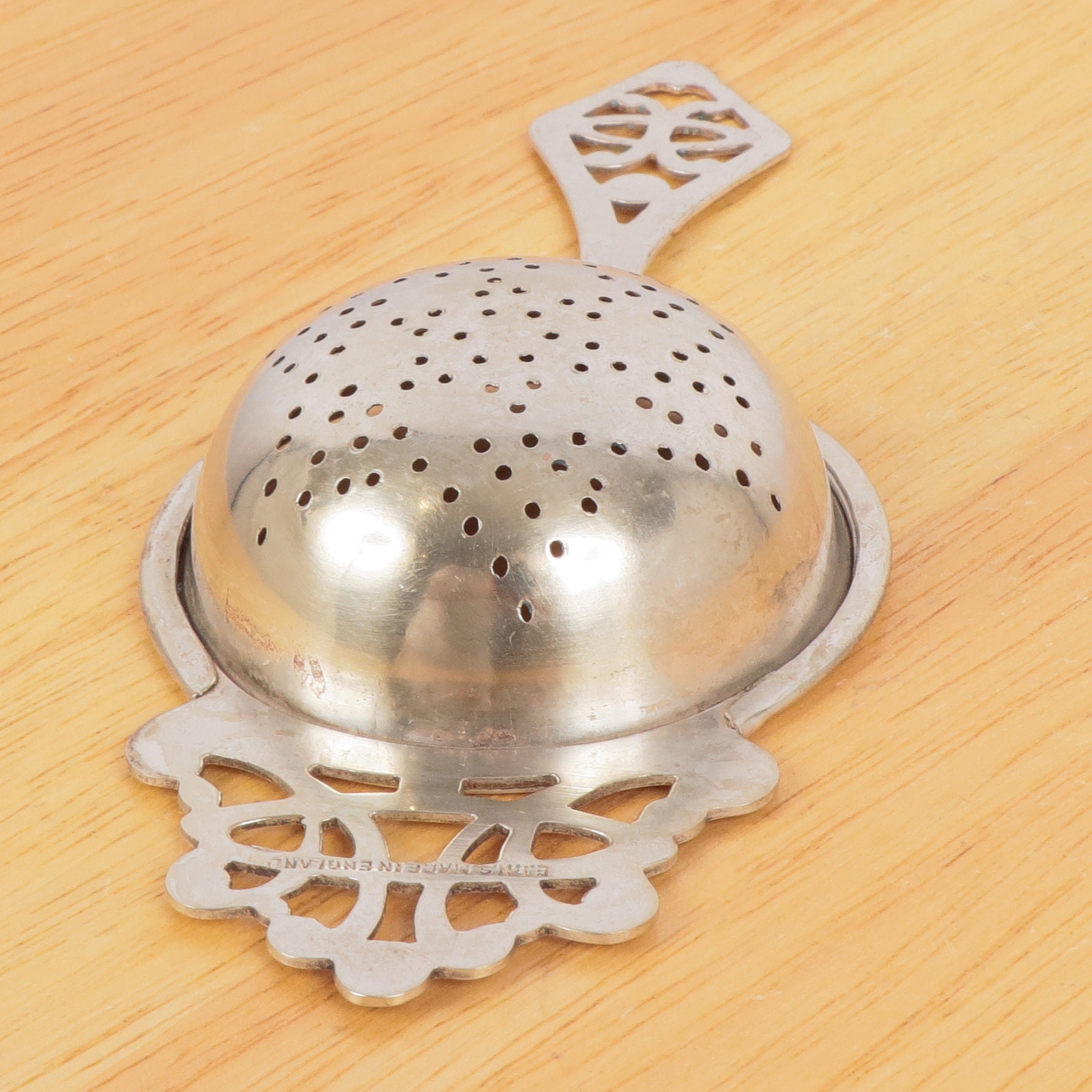 Tea Strainer Vintage silver plated E.P.N.S. Made in Etsy