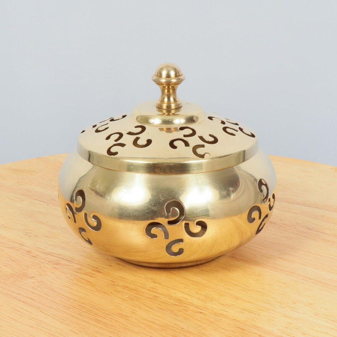 Box / Tin Box / Aroma Box / Incense Burner Vintage Solid Etsy