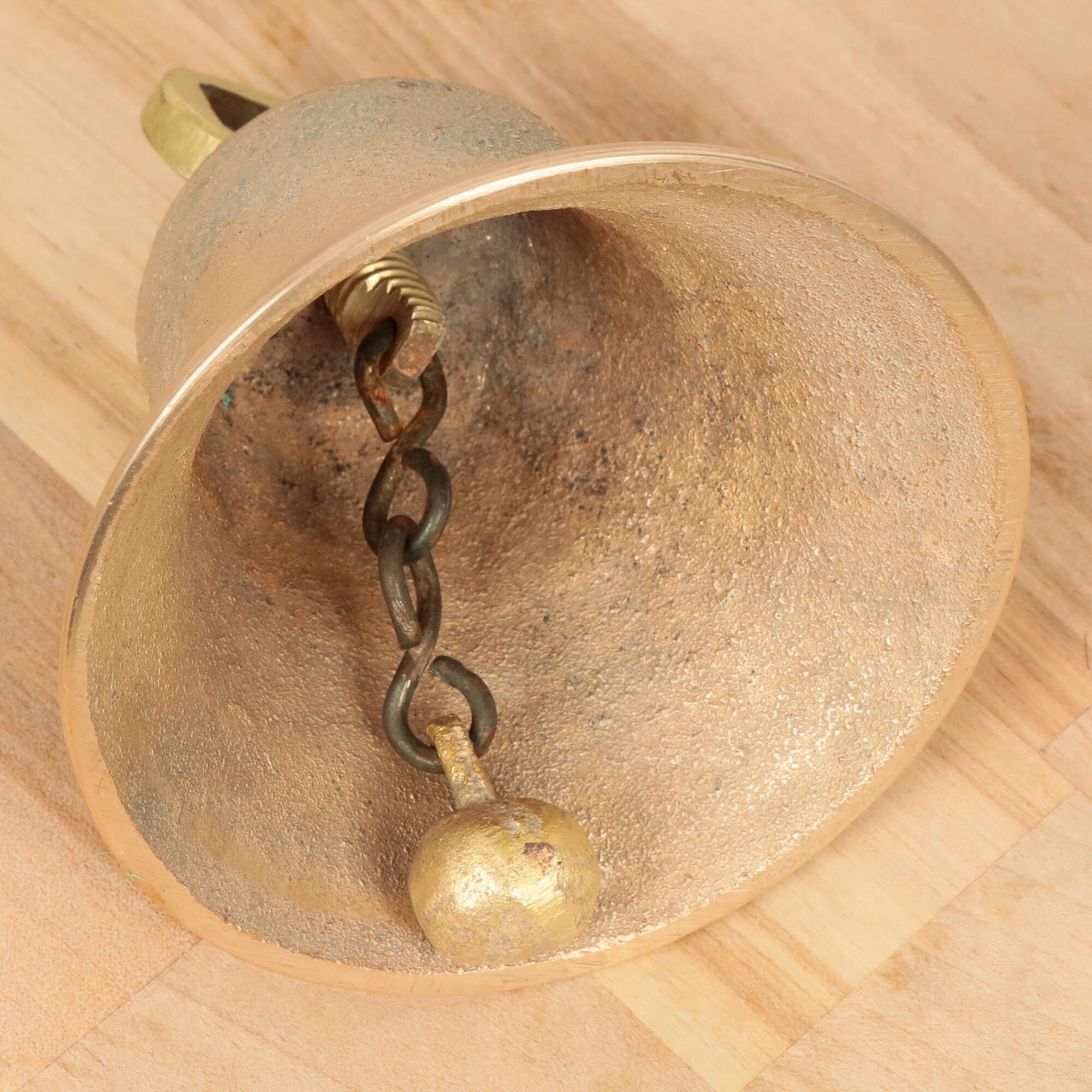 Brass bell Vintage solid brass Quite heavy Etsy