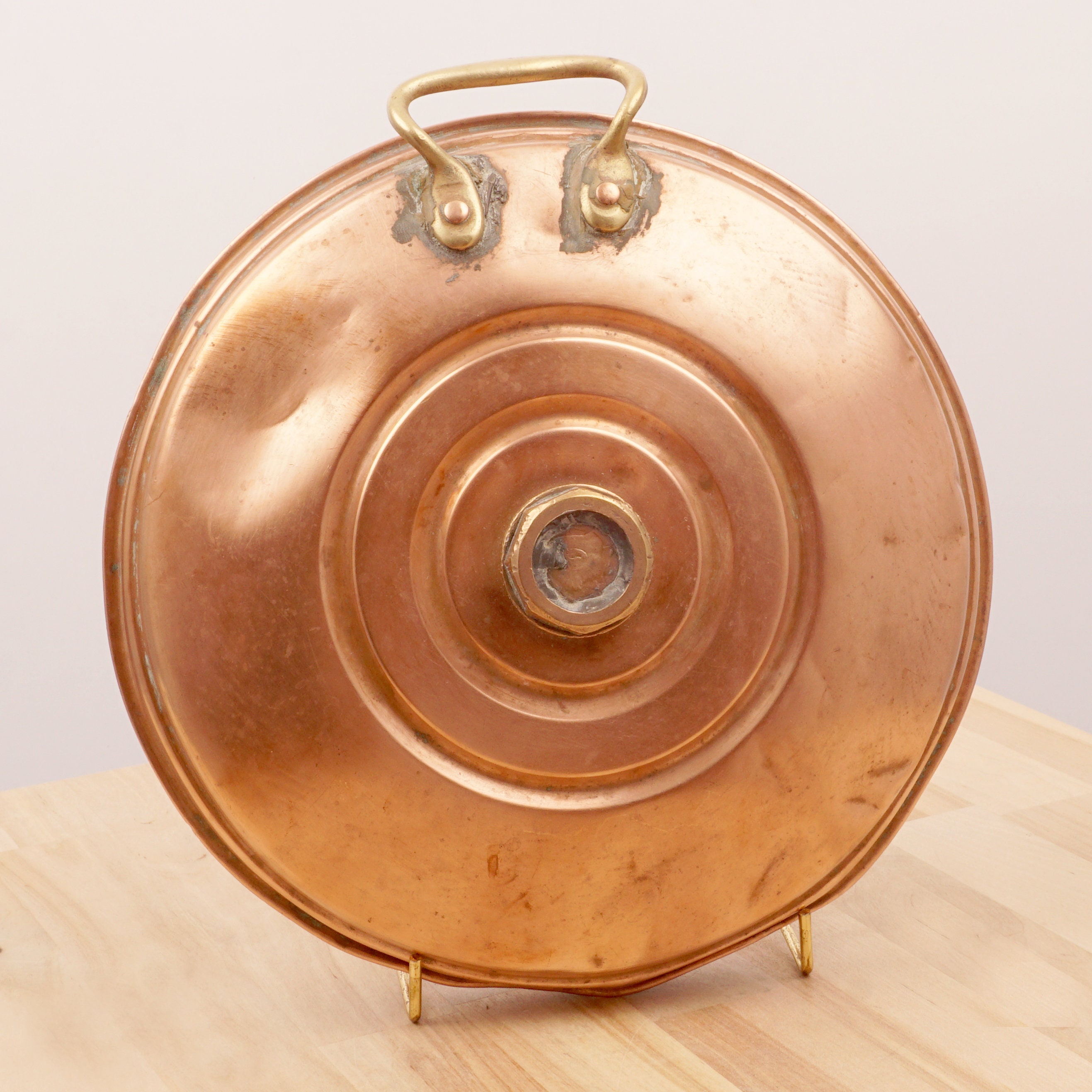 Antique Hot Water Bottle Copper and Brass Bottle With a Etsy