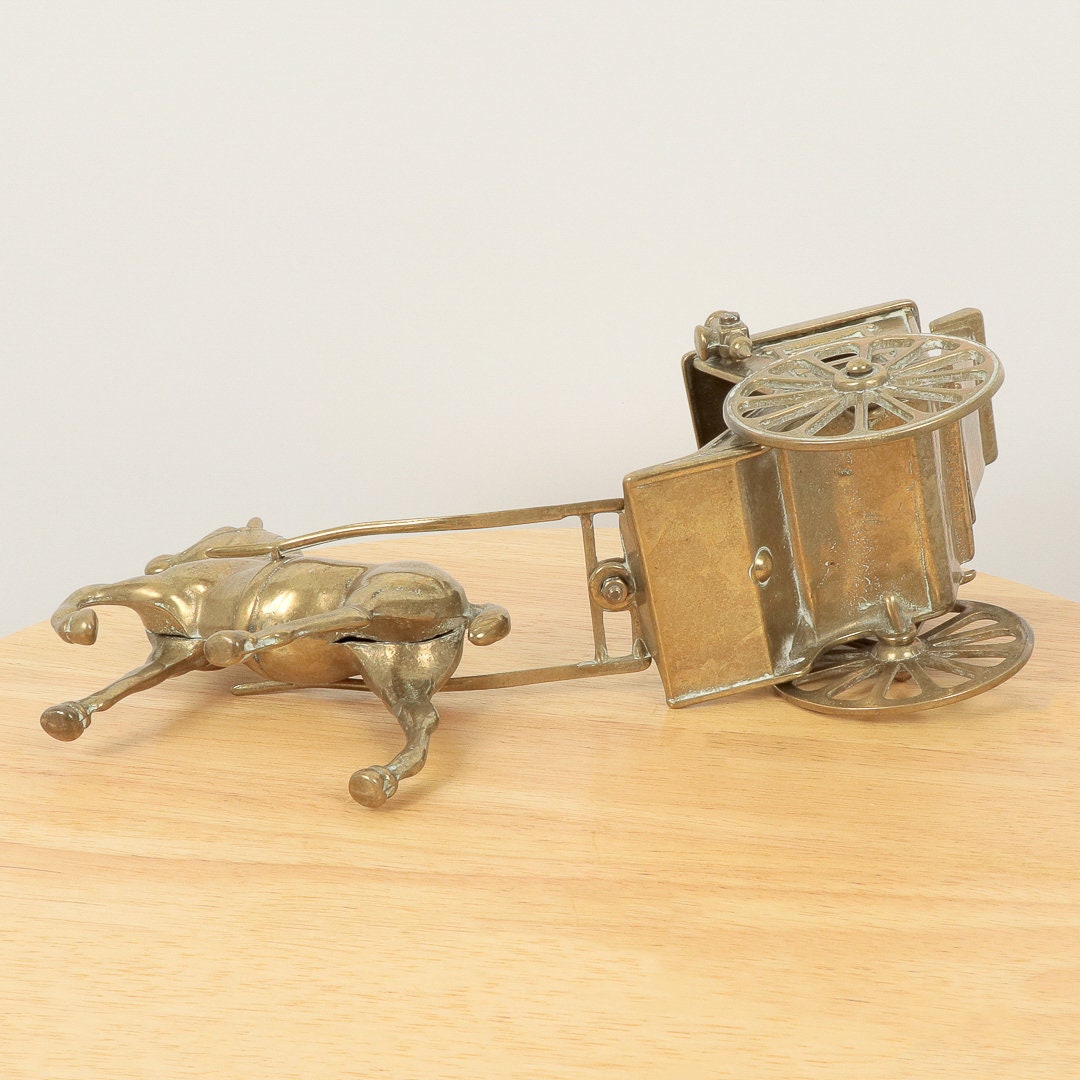 馬車を引く馬 || 彫刻 / 置物 / 彫像 || ヴィンテージの真鍮 - Etsy 日本
