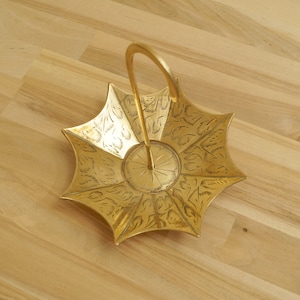 Ring tray / jewellery umbrella || Vintage solid brass