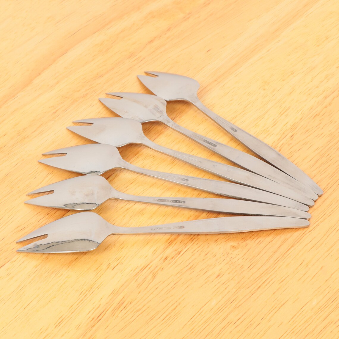 6 pastry forks / fruit forks / grapefruit forks / cake forks / Etsy