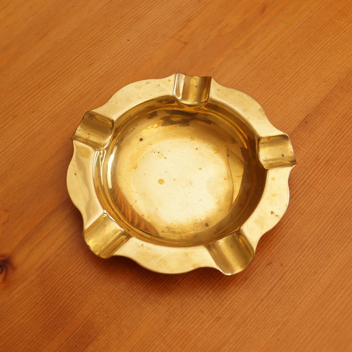 Brass Ashtray Vintage Item - Etsy