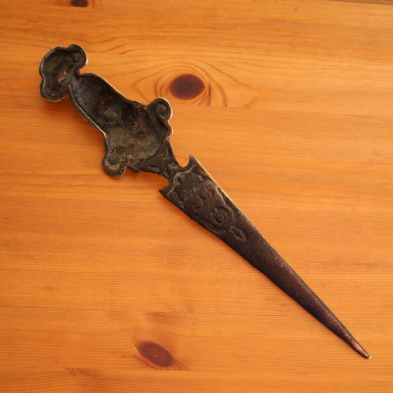 Solid Brass Decorative Dagger / knife / letter opener Etsy