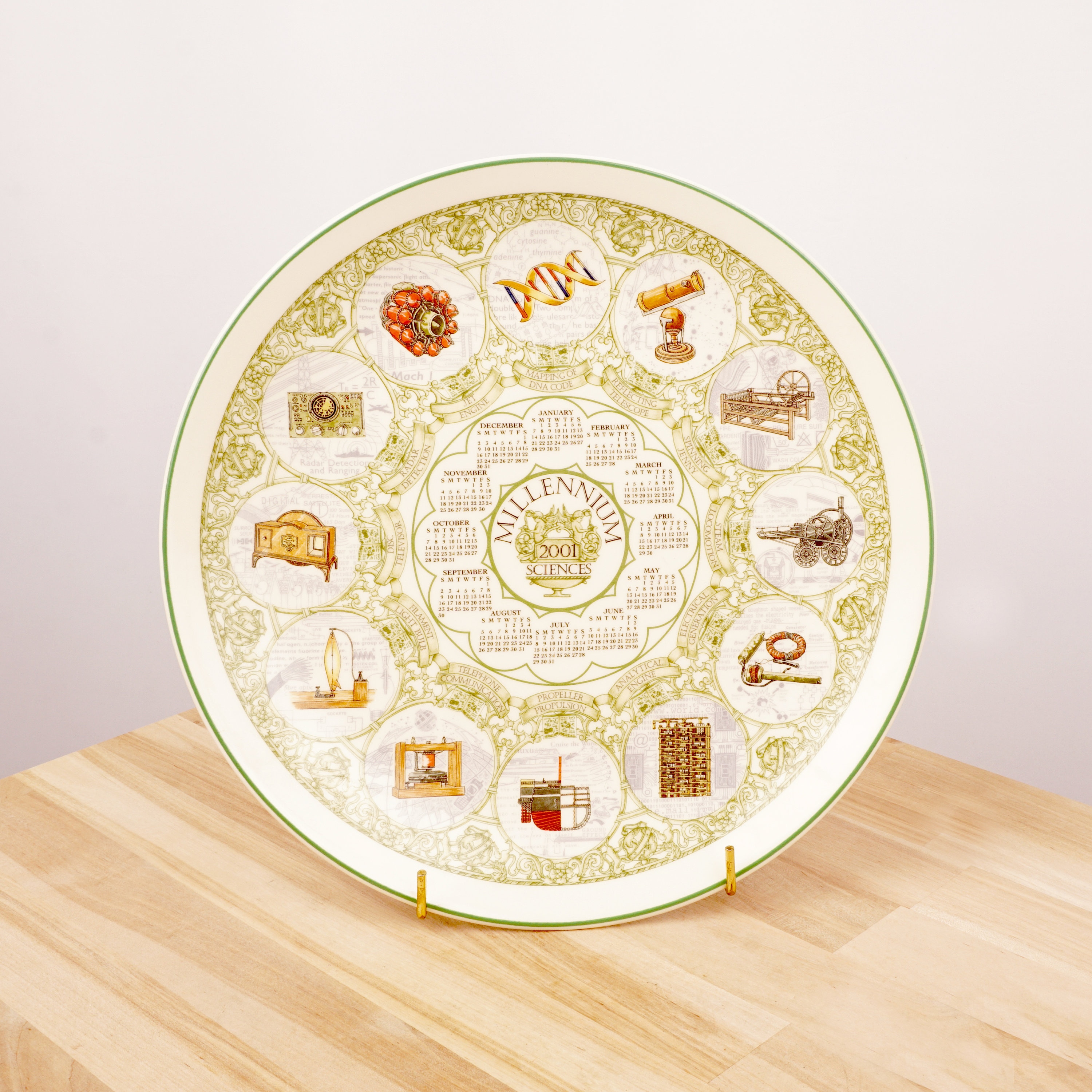WEDGWOODMILLENNIUMCALENDAR PLATE 2001