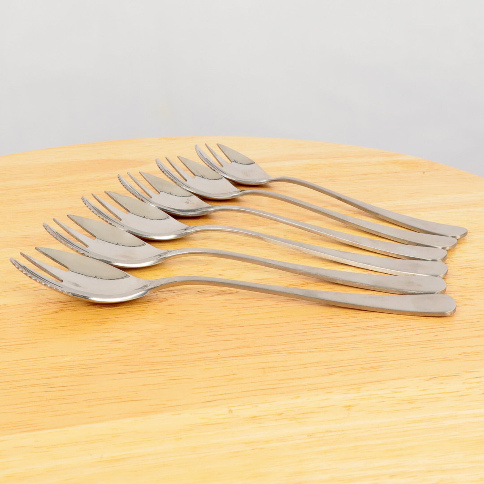 6 sporks / fruit forks / grapefruit forks / cake forks Etsy