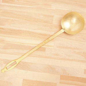 Spoon / ladle with long handle  || Vintage solid brass || Handmade