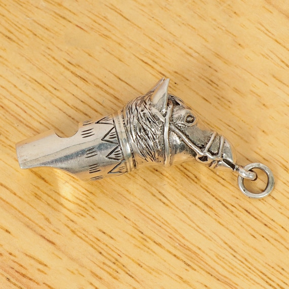 Whistle in an Horse Design || Vintage Style Silver Horse Head