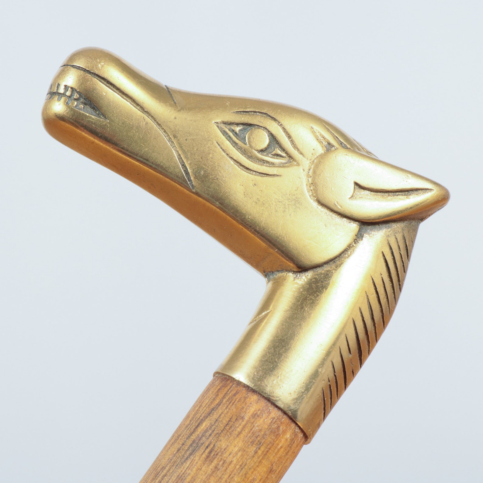 Walking Stick Horse Head Design / Shape and a Rubber End Etsy UK