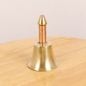 Bell || Antique solid brass bell with copper handle || Vintage bell / solid brass bell / hand bell