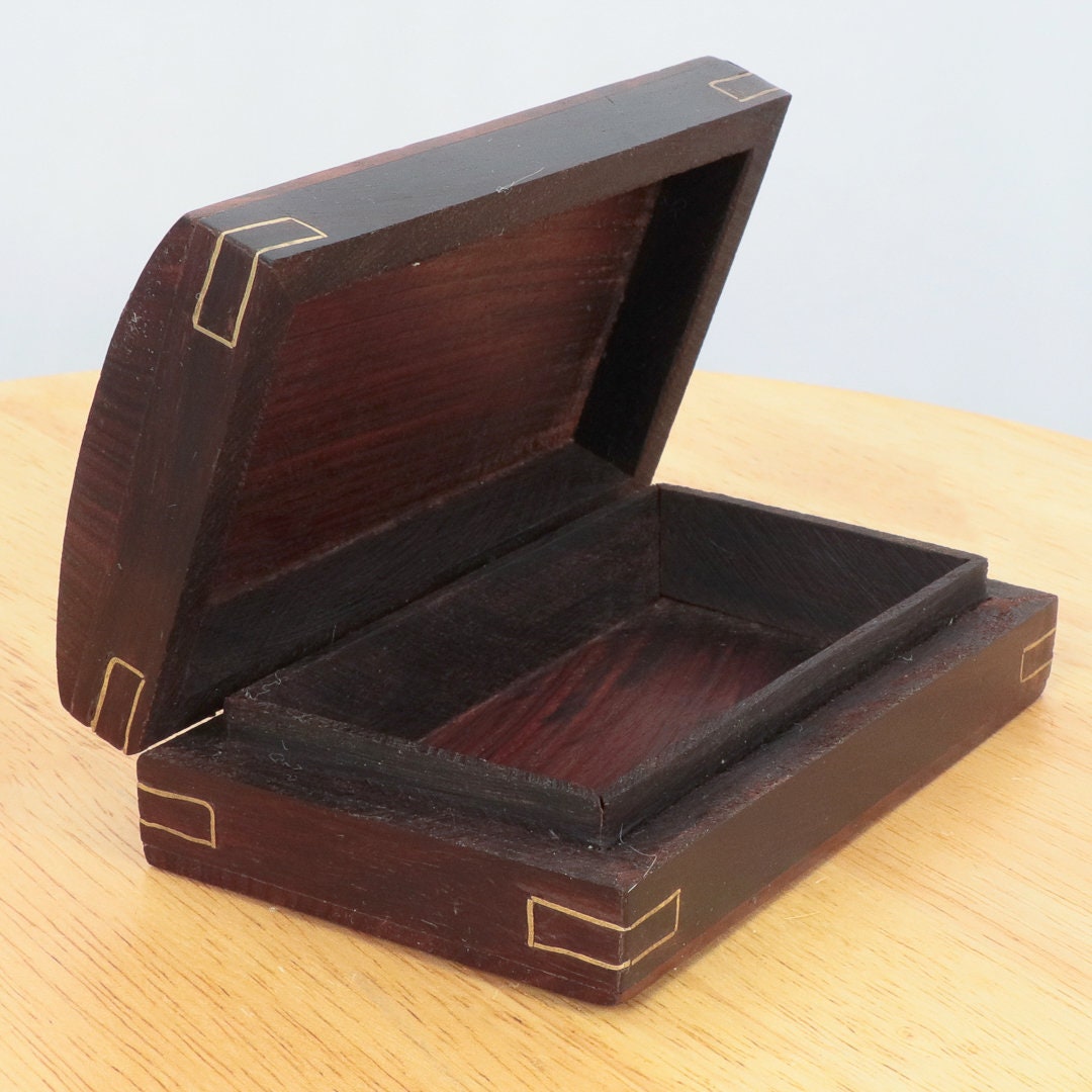 Caja de madera / almacenamiento / contenedor // Tapa con | Etsy