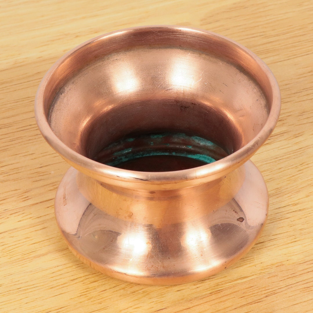 Vase / flower pot / ashtray simple design Vintage copper Etsy