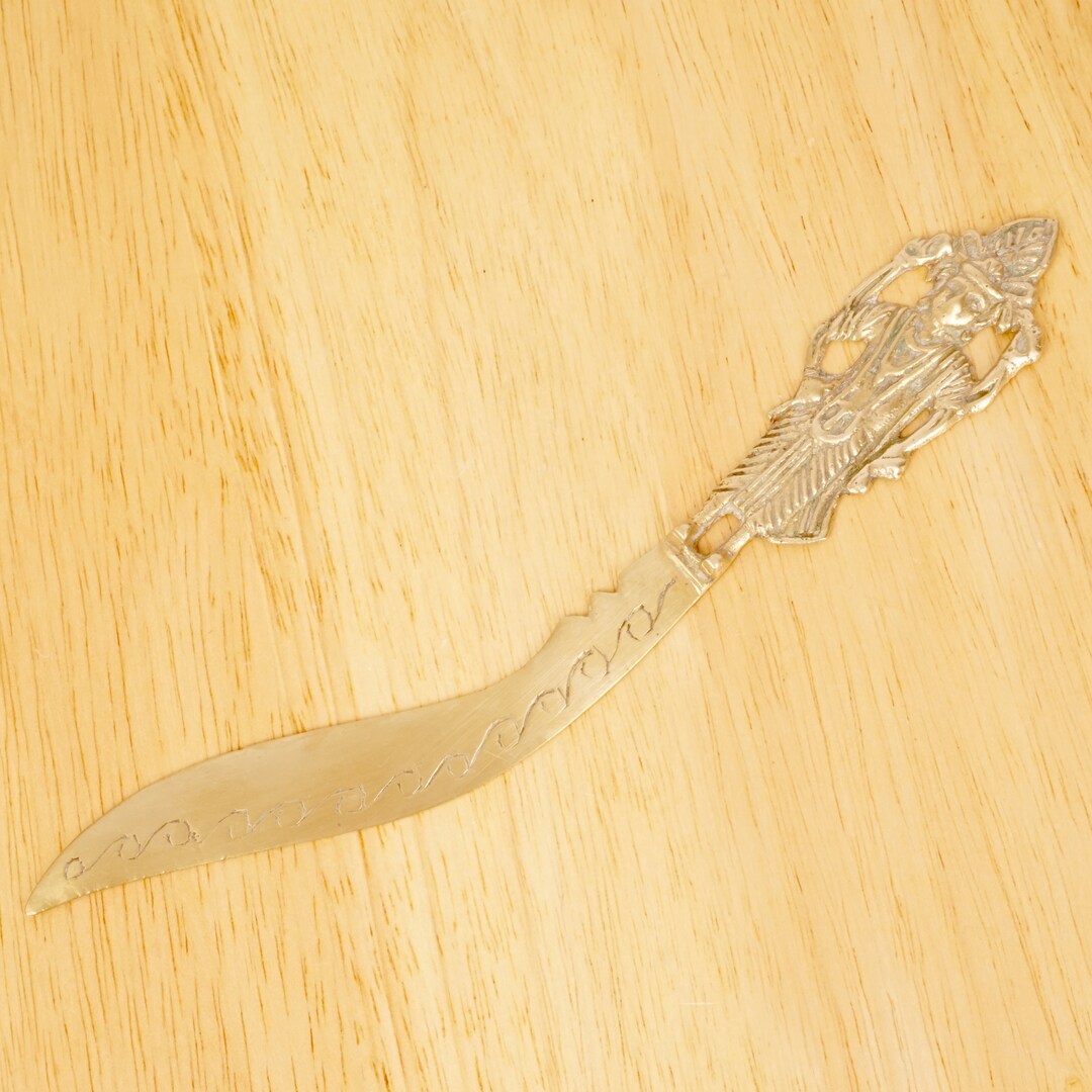 Envelope Knife / Paper Knife / Letter Opener Solid Brass Vintage Made