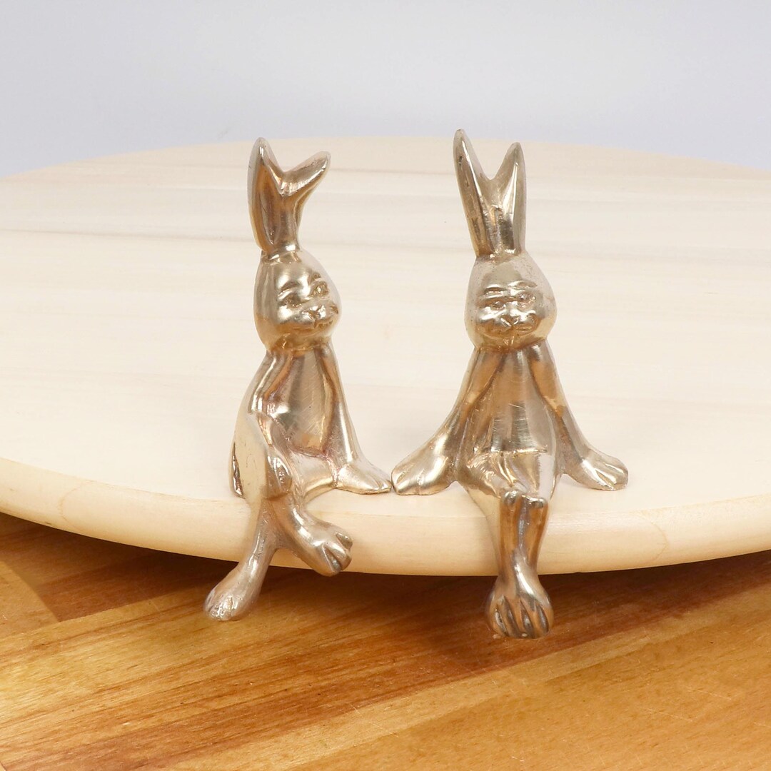2 Rabbit Statues / Sculptures / Figurines || High Quality || Vintage ...
