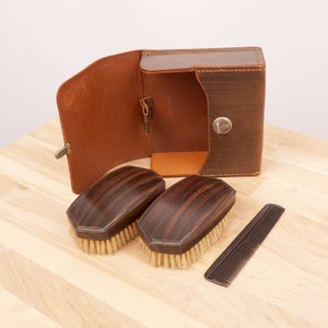 Grooming Set || Vintage Leather Foregin || Made in England