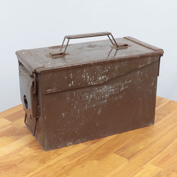 Military Box || Vintage Solid Metal and Alloy || Brown Colour